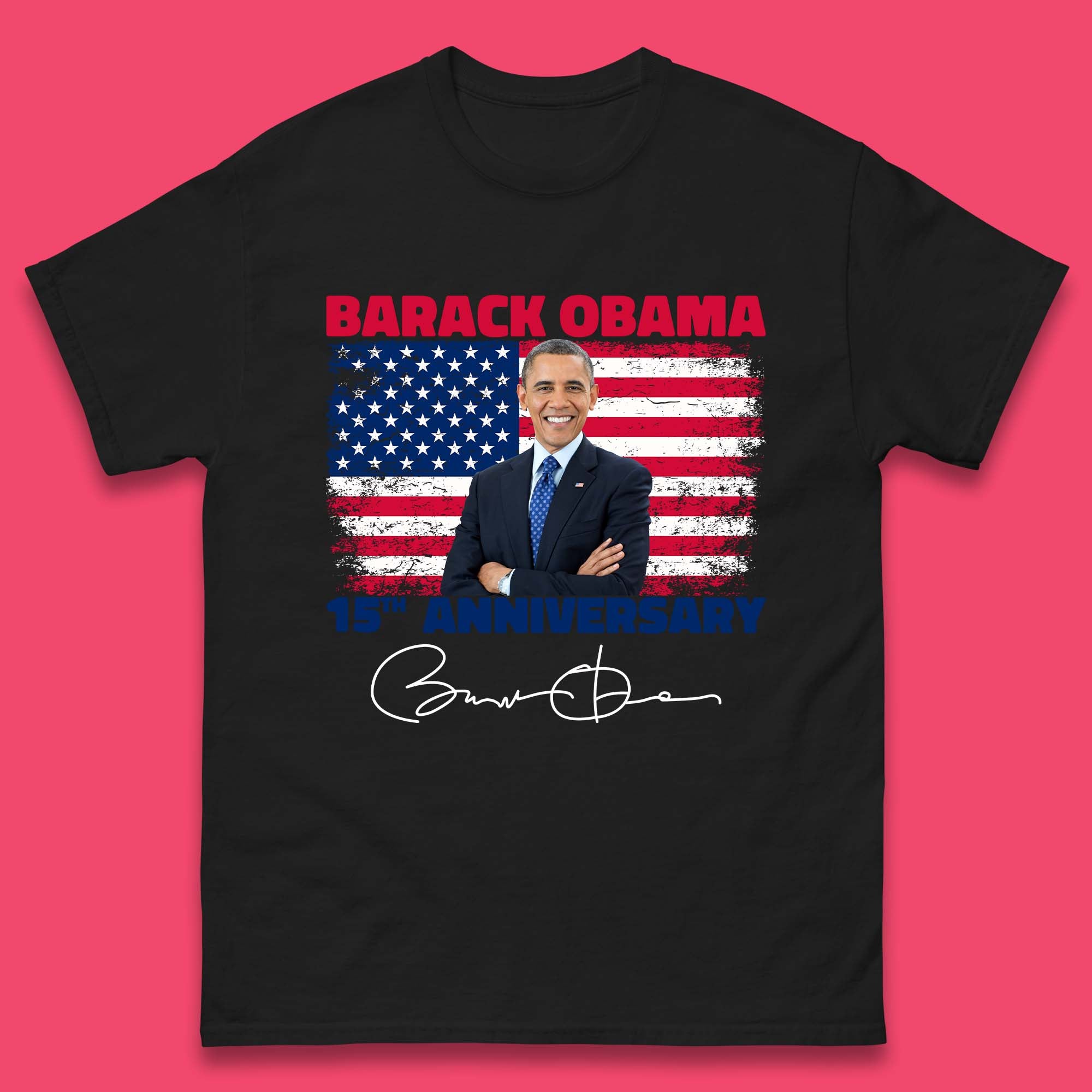 Barack Obama 15th Anniversary Mens T-Shirt Womens Tops Tees L
Barack Obama 15th Anniversary Mens T-Shirt Womens Tops Tees L