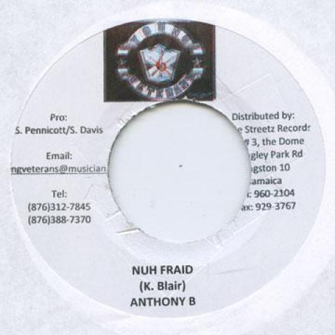 7inch Record ANTHONY B - Nuh Fraid Young Veterans 2009 Jamaica Reggae, Ska & Dub
7inch Record ANTHONY B - Nuh Fraid Young Veterans 2009 Jamaica Reggae, Ska & Dub