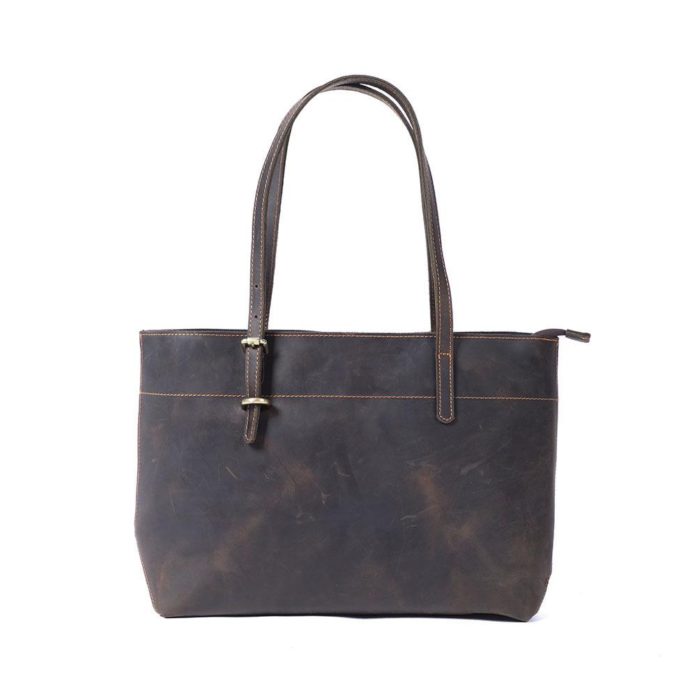 Retro Handmade Genuine Leather Women s Shoulder Tote Bag темный кофе
Retro Handmade Genuine Leather Women s Shoulder Tote Bag темный кофе