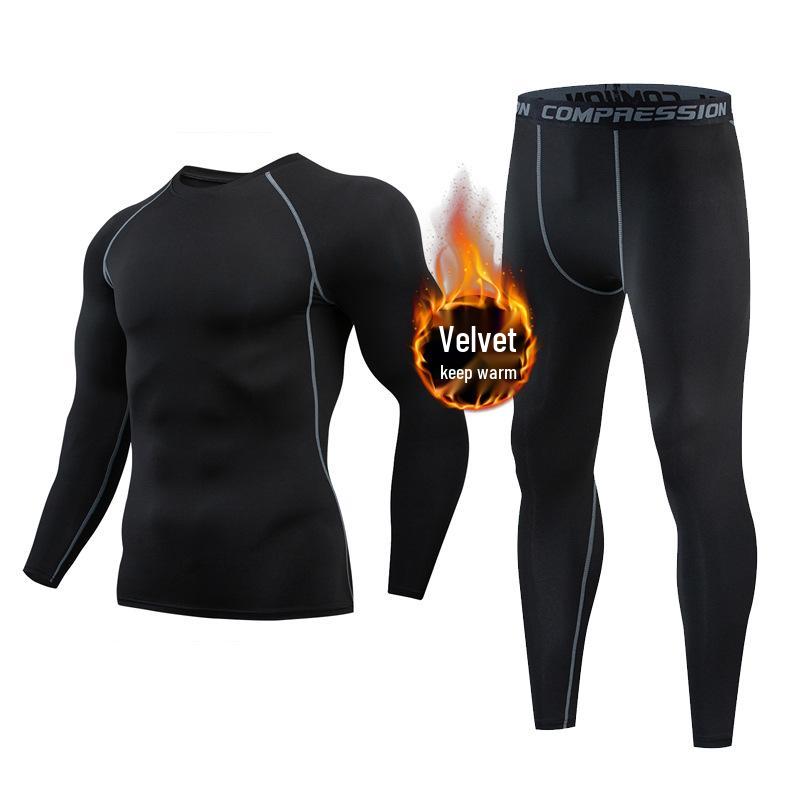 Men s Fleece-Lined Breathable Fitness Set: Warm Base Layer Tights & Long Sleeve Shirt for Running/Basketball S
Men s Fleece-Lined Breathable Fitness Set: Warm Base Layer Tights & Long Sleeve Shirt for Running/Basketball S