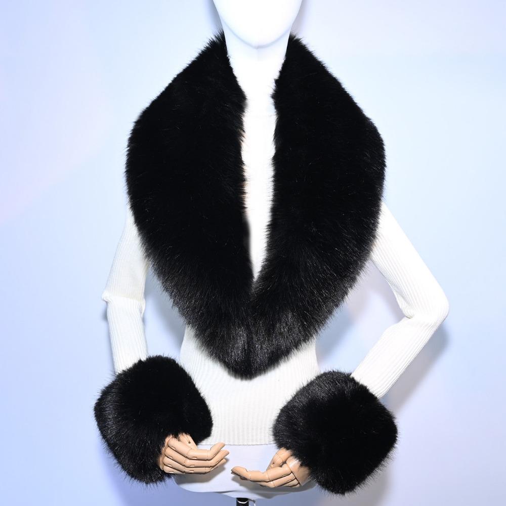 3Pcs Set Faux Fur Material Faux Fur Collar Cuffs Set Warm Texture Soft Touch Faux Fur Scarves Detachable чёрный
3Pcs Set Faux Fur Material Faux Fur Collar Cuffs Set Warm Texture Soft Touch Faux Fur Scarves Detachable чёрный
