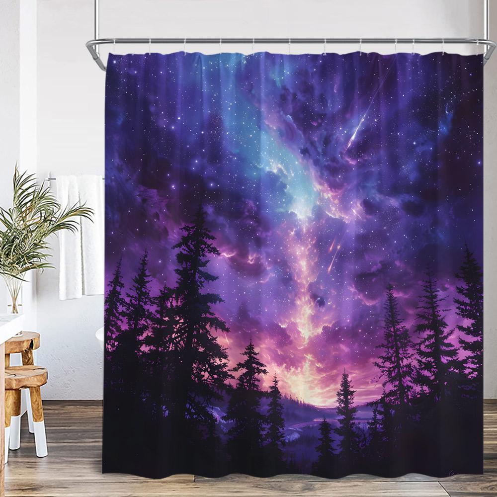 Fantasy Sky Meteor Shower Curtain Full Moon Space Universe Forest Cloud Magic Astrology Polyester Bath Curtain Decor With Hook W60H190(CM)-1 Pcs
Fantasy Sky Meteor Shower Curtain Full Moon Space Universe Forest Cloud Magic Astrology Polyester Bath Curtain Decor With Hook W60H190(CM)-1 Pcs