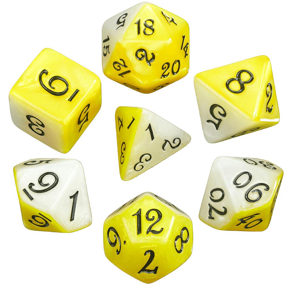 7шт. игровых кубиков Splic Colors DND Polyhedral Dice Set для настольных ролевых игр DND RPG yellow white
7шт. игровых кубиков Splic Colors DND Polyhedral Dice Set для настольных ролевых игр DND RPG yellow white