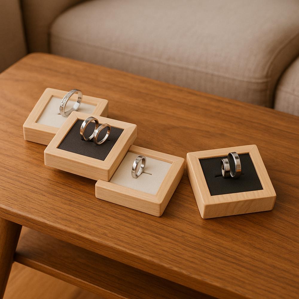 Ring Holder Case Wooden Jewelry Show Props Ring Display Rack Wedding Ring Box Market зелений
Ring Holder Case Wooden Jewelry Show Props Ring Display Rack Wedding Ring Box Market зелений