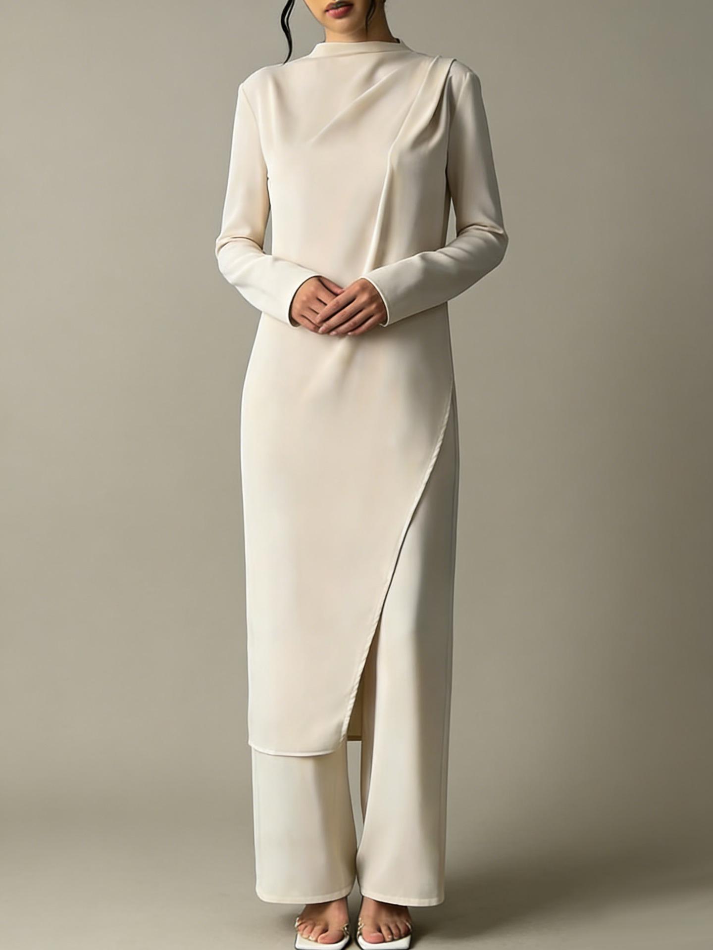 Spring 2026 European & American Women s Asymmetrical Long Top and Wide-Leg Pants Two-Piece Set Double Extra Large
Spring 2026 European & American Women s Asymmetrical Long Top and Wide-Leg Pants Two-Piece Set Double Extra Large
