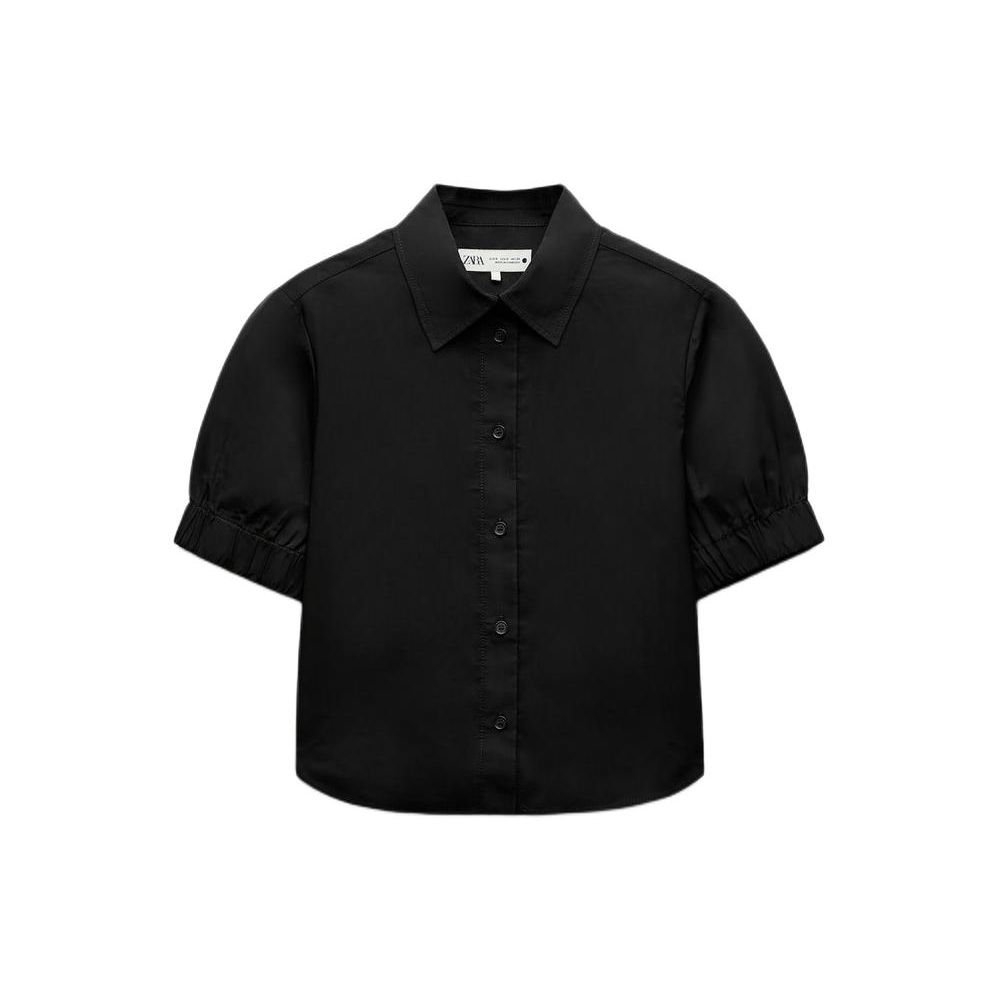 Zara Однотонная универсальная рубашка поло с коротким рукавом и воротником, женская рубашка черного цвета 2731067-800 XS
Zara Однотонная универсальная рубашка поло с коротким рукавом и воротником, женская рубашка черного цвета 2731067-800 XS