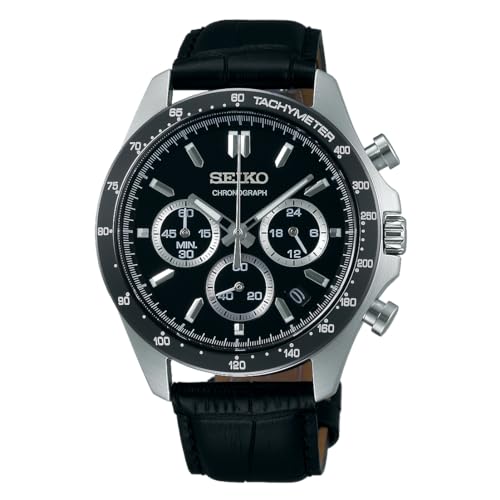 Seiko Selection Men s Quartz Chronograph, Dial: Black, Band: Black (Leather), Horizontal 3-prong chronograph 1 piece
Seiko Selection Men s Quartz Chronograph, Dial: Black, Band: Black (Leather), Horizontal 3-prong chronograph 1 piece