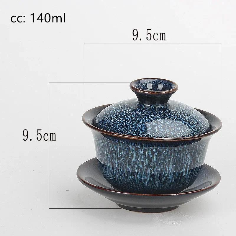 140ml Vintage Ceramics Gaiwan Handmade with Lid Tea Cup Home Tea Infuser Tradition Tea Ceremony Accessories Portable Tea Set
140ml Vintage Ceramics Gaiwan Handmade with Lid Tea Cup Home Tea Infuser Tradition Tea Ceremony Accessories Portable Tea Set