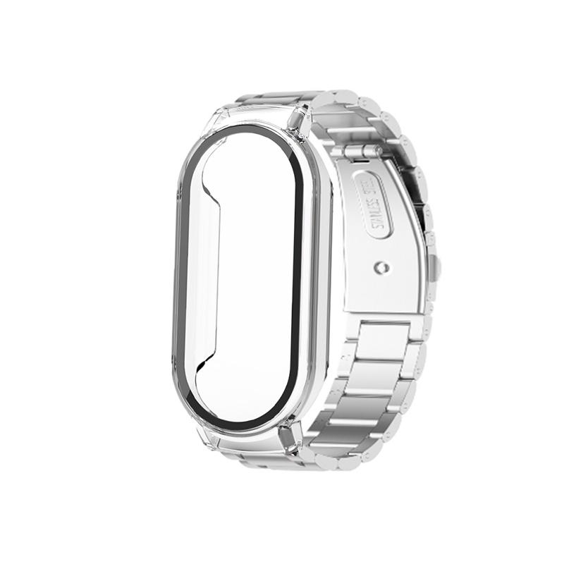 For Xiaomi Mi Band 7/7 NFC Integrated Watch Strap+PC Case+Tempered Glass Screen Protector Metal Smart Bracelet Strap Silver
For Xiaomi Mi Band 7/7 NFC Integrated Watch Strap+PC Case+Tempered Glass Screen Protector Metal Smart Bracelet Strap Silver