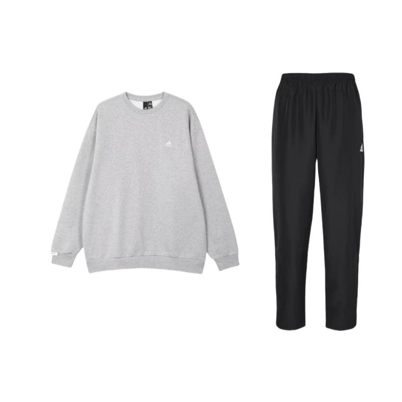 Adidas Logo Crew Sweatshirt Fleece Thick Round Neck Long Sleeve Loose Fit Solid Color Sweatpants Casual Sports Set Men Sweatshirt Set H57533+IV7599 XL
Adidas Logo Crew Sweatshirt Fleece Thick Round Neck Long Sleeve Loose Fit Solid Color Sweatpants Casual Sports Set Men Sweatshirt Set H57533+IV7599 XL