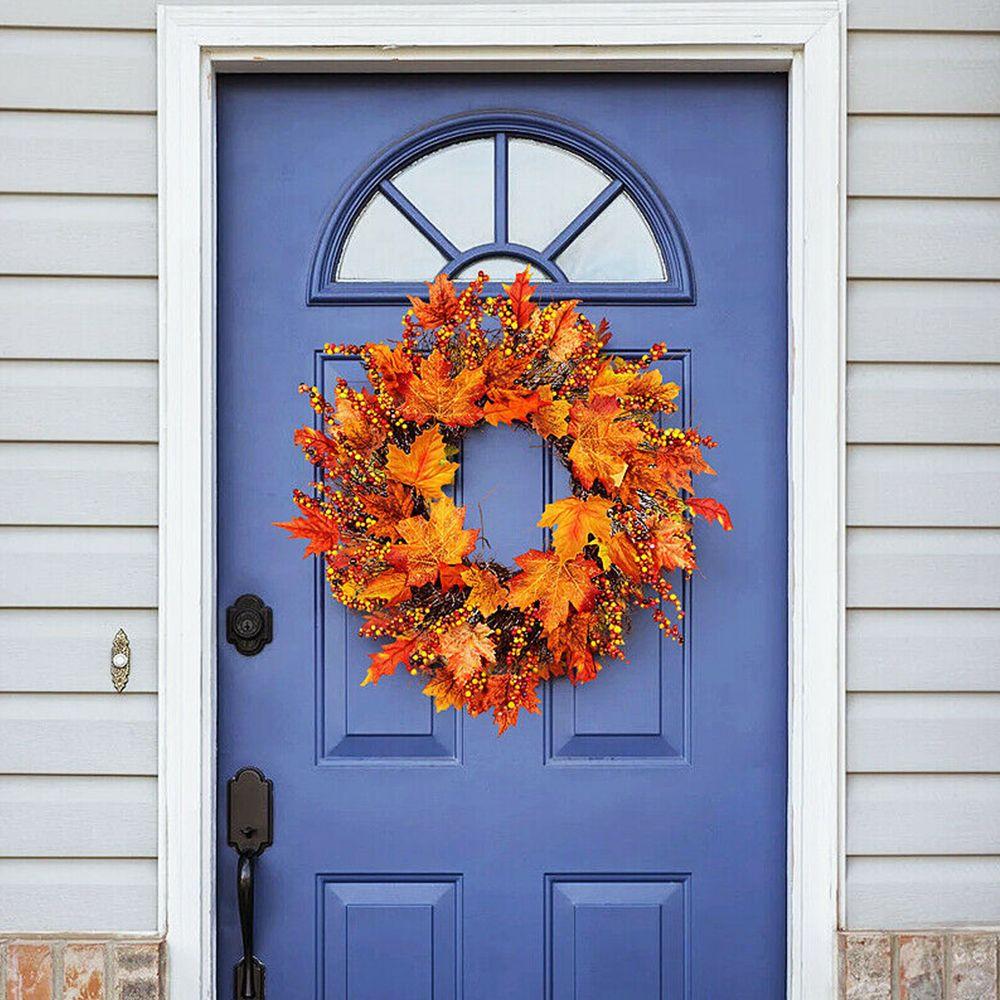 Fashion Artificial Home Decor Pumpkin Wreath Door Hanging Wreath Flower Garland Maple Leaf 
Fashion Artificial Home Decor Pumpkin Wreath Door Hanging Wreath Flower Garland Maple Leaf