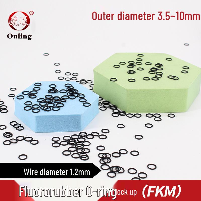 Black Fluororubber O-ring, Outer Diameters: 3.5-10mm, Thickness: 1.2mm Outer Diameter 4*1.2mm (10 pcs)
Black Fluororubber O-ring, Outer Diameters: 3.5-10mm, Thickness: 1.2mm Outer Diameter 4*1.2mm (10 pcs)