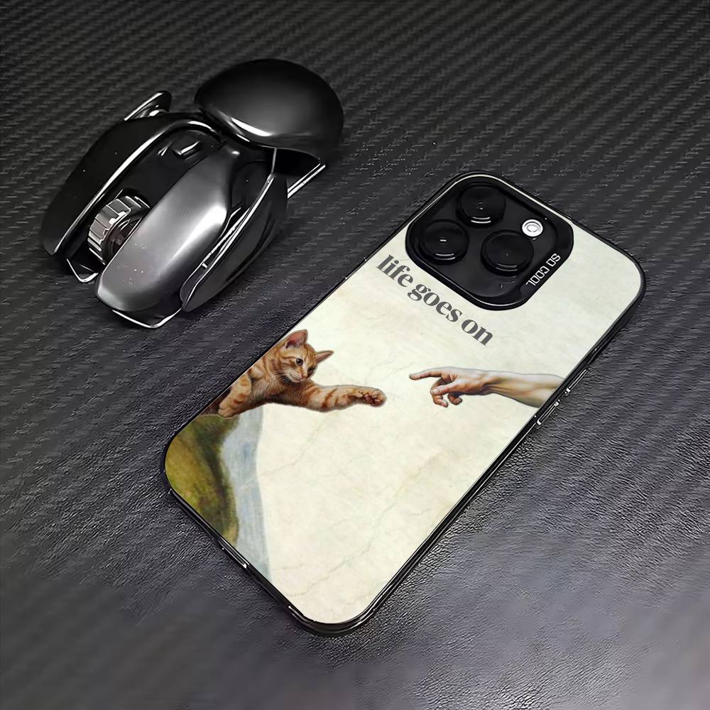 Funny Artistic Cat Painting Colorful Silver Back Phone Case For IPhone 17 16 15 14 13 12 11 Plus Pro Max Plus iPhone15plus
Funny Artistic Cat Painting Colorful Silver Back Phone Case For IPhone 17 16 15 14 13 12 11 Plus Pro Max Plus iPhone15plus