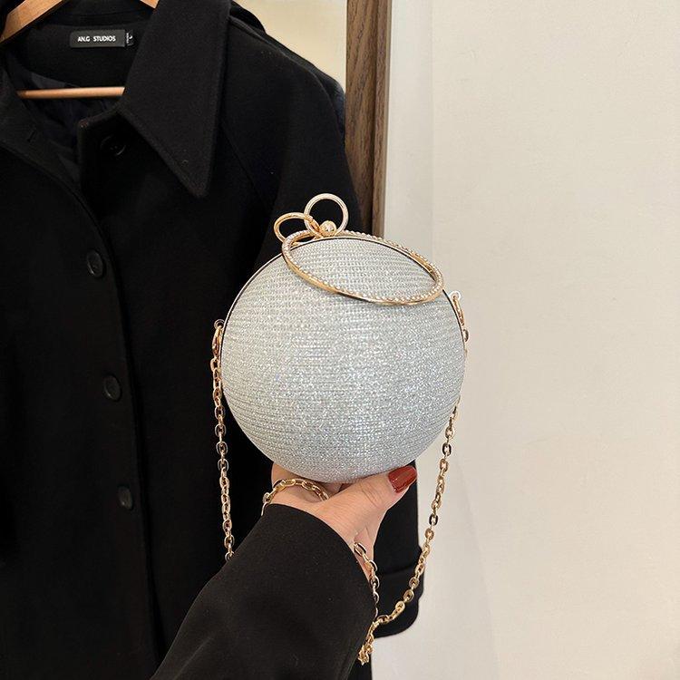 Сферическая круглая сумка новый блестящий кошелек для монет со стразами модное кольцо вечерняя сумка ручная кроссбоди сумка на цепочке 0 серебряный
Сферическая круглая сумка новый блестящий кошелек для монет со стразами модное кольцо вечерняя сумка ручная кроссбоди сумка на цепочке 0 серебряный