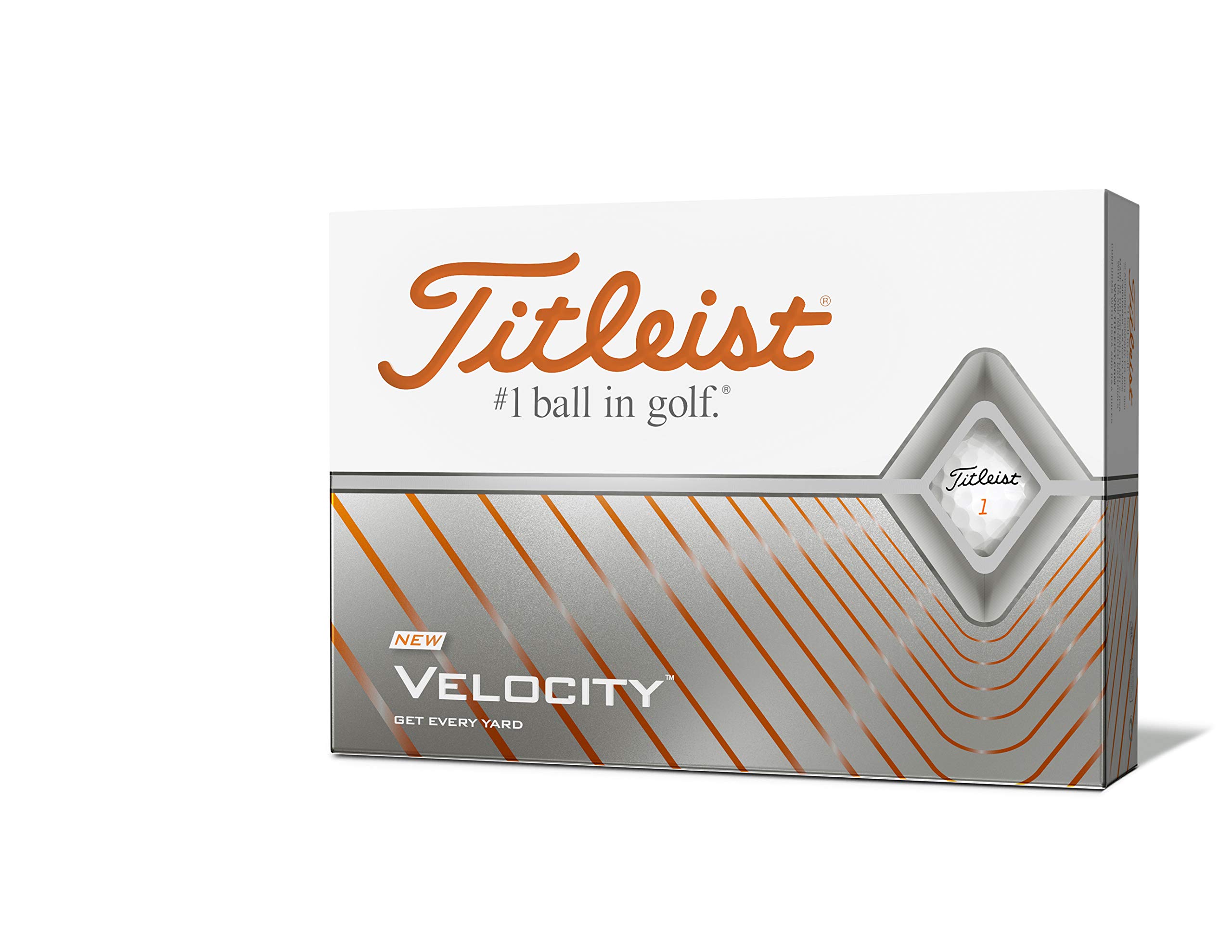 TITLEIST VELOCITY Golf Balls, Unisex, T8025S-J, White
TITLEIST VELOCITY Golf Balls, Unisex, T8025S-J, White