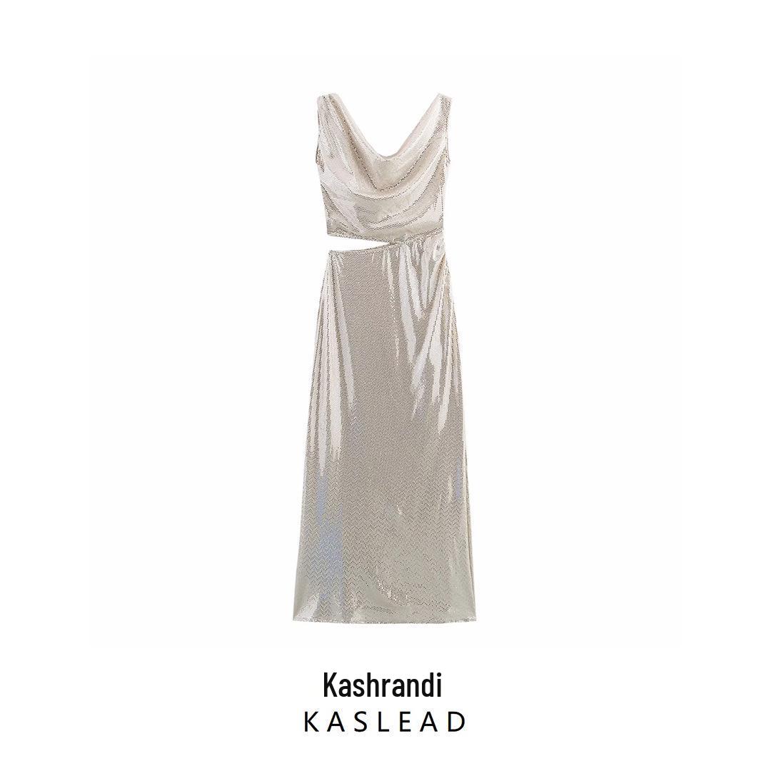 2025 Spring Glitter One-Shoulder Cutout Waist Dress - European & American Slimming Fashion for Women Large шампанского
2025 Spring Glitter One-Shoulder Cutout Waist Dress - European & American Slimming Fashion for Women Large шампанского