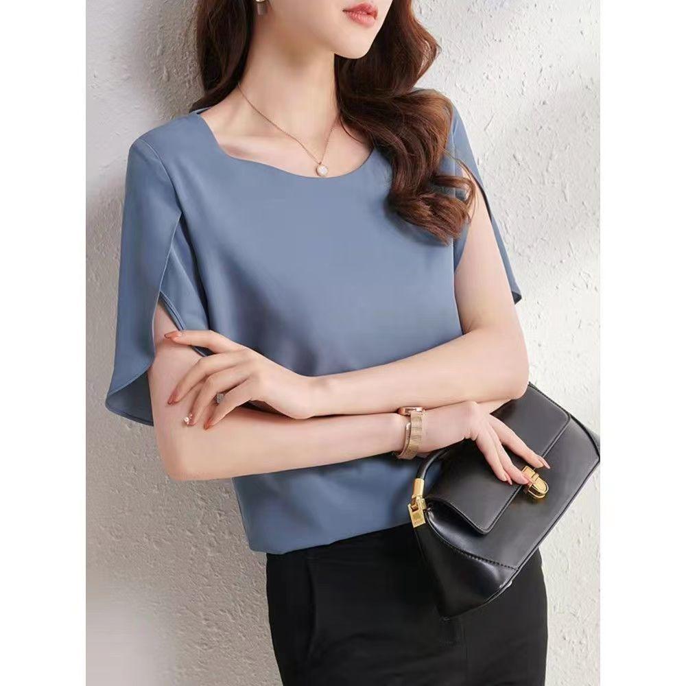 Удобные топы Драпировка Интеллектуальный Круглый вырез Темперамент Футболки с коротким рукавом Однотонные Лоскутное шитье Повседневная Женская одежда XXL синий
Удобные топы Драпировка Интеллектуальный Круглый вырез Темперамент Футболки с коротким рукавом Однотонные Лоскутное шитье Повседневная Женская одежда XXL синий