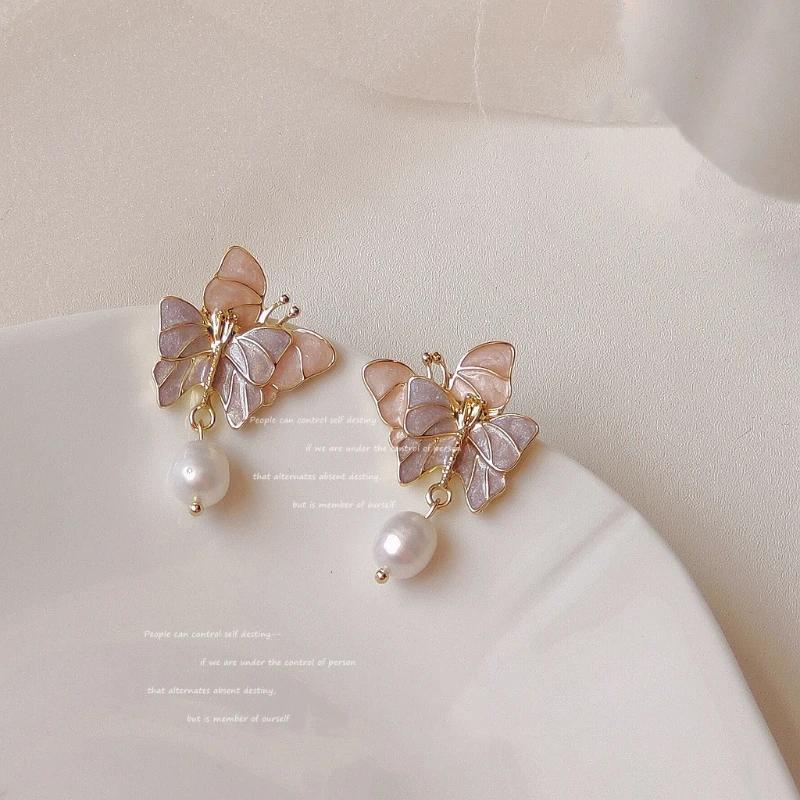 Fairy Style Summer Night s Dream Silver Needle Purple Butterfly Retro Gentle Freshwater Pearl Temperament Earrings for Woman A
Fairy Style Summer Night s Dream Silver Needle Purple Butterfly Retro Gentle Freshwater Pearl Temperament Earrings for Woman A