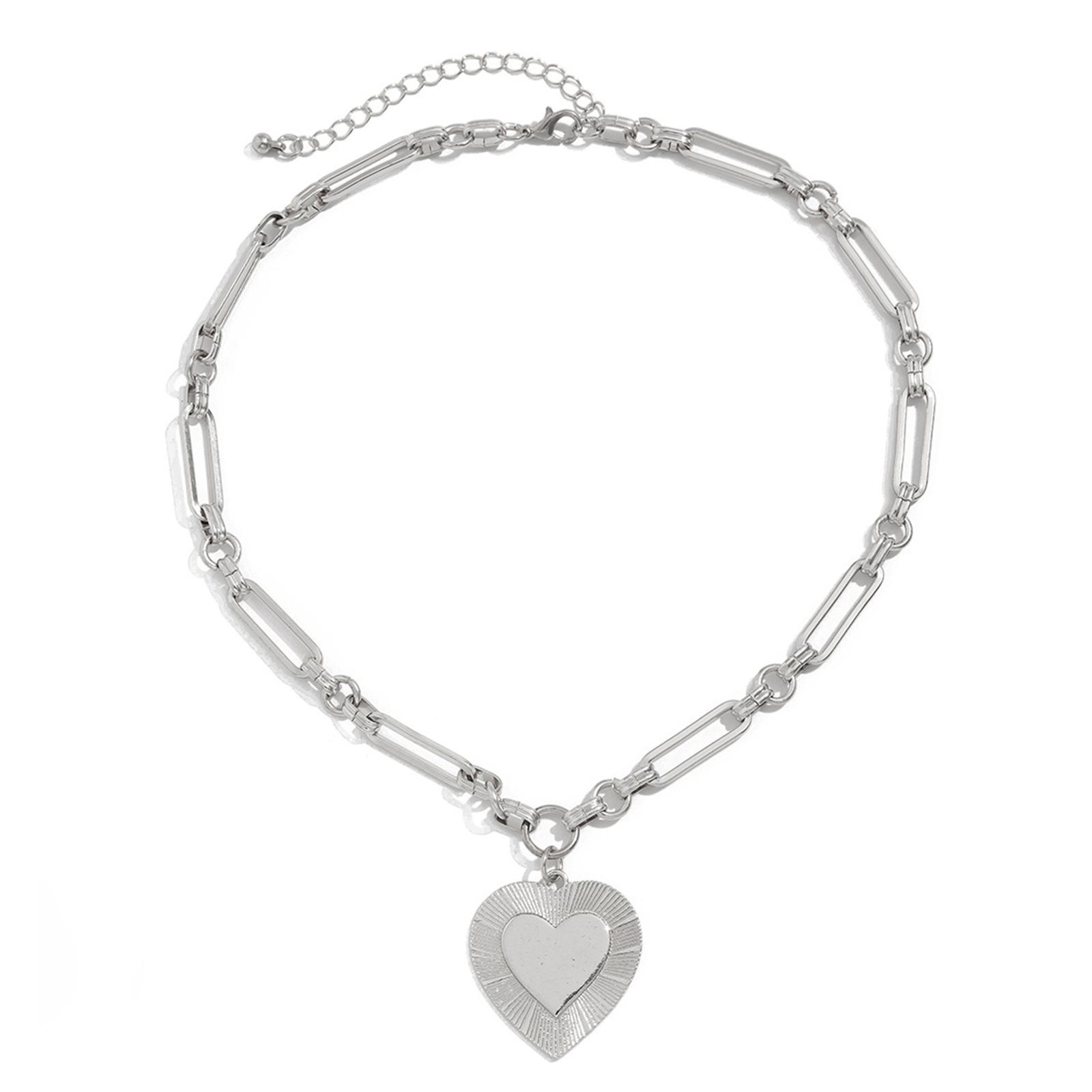 Модное металлическое ожерелье с подвеской в виде сердца, регулируемая длина, цепочка для ключицы для женщин, модный чокер D
Модное металлическое ожерелье с подвеской в виде сердца, регулируемая длина, цепочка для ключицы для женщин, модный чокер D