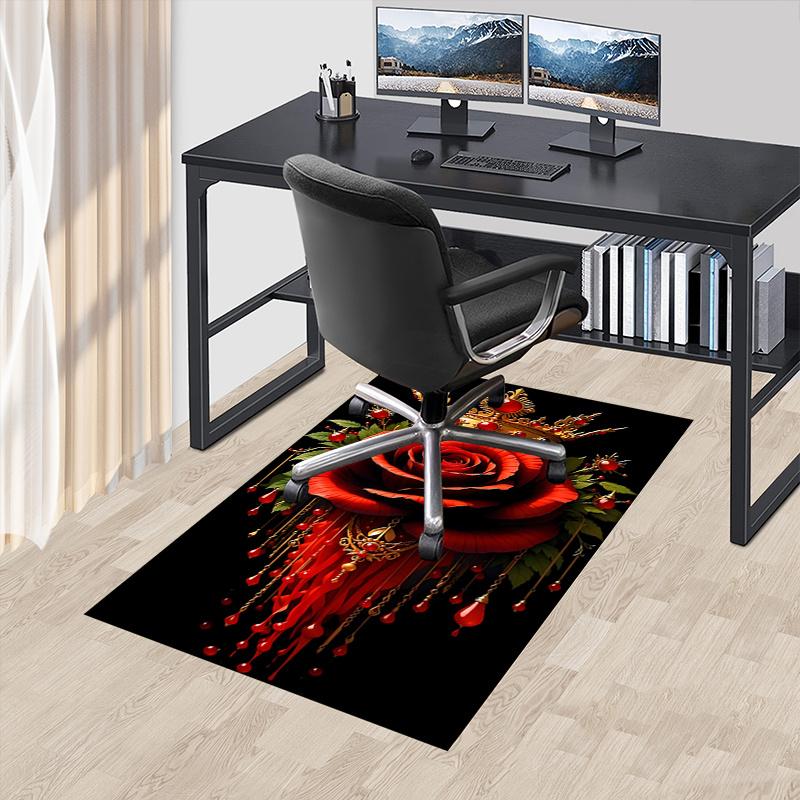 Royal Red Rose Chair Mat: Office Carpet, Oversized Rug for Home Decor, Sofa Mat, Gift Idea for Any Room 60cm by 90cm
Royal Red Rose Chair Mat: Office Carpet, Oversized Rug for Home Decor, Sofa Mat, Gift Idea for Any Room 60cm by 90cm