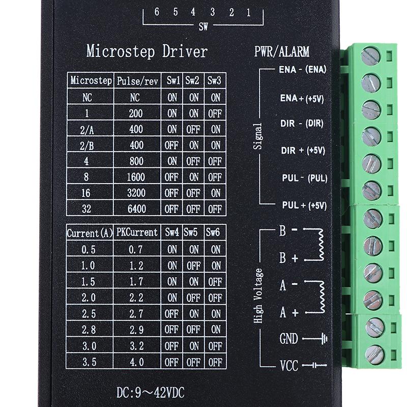 1 шт. Драйвер крокового двигуна TB6600 4A 9~42V TTL 32 Мікрокроку CNC 1 Вісь one size
1 шт. Драйвер крокового двигуна TB6600 4A 9~42V TTL 32 Мікрокроку CNC 1 Вісь one size