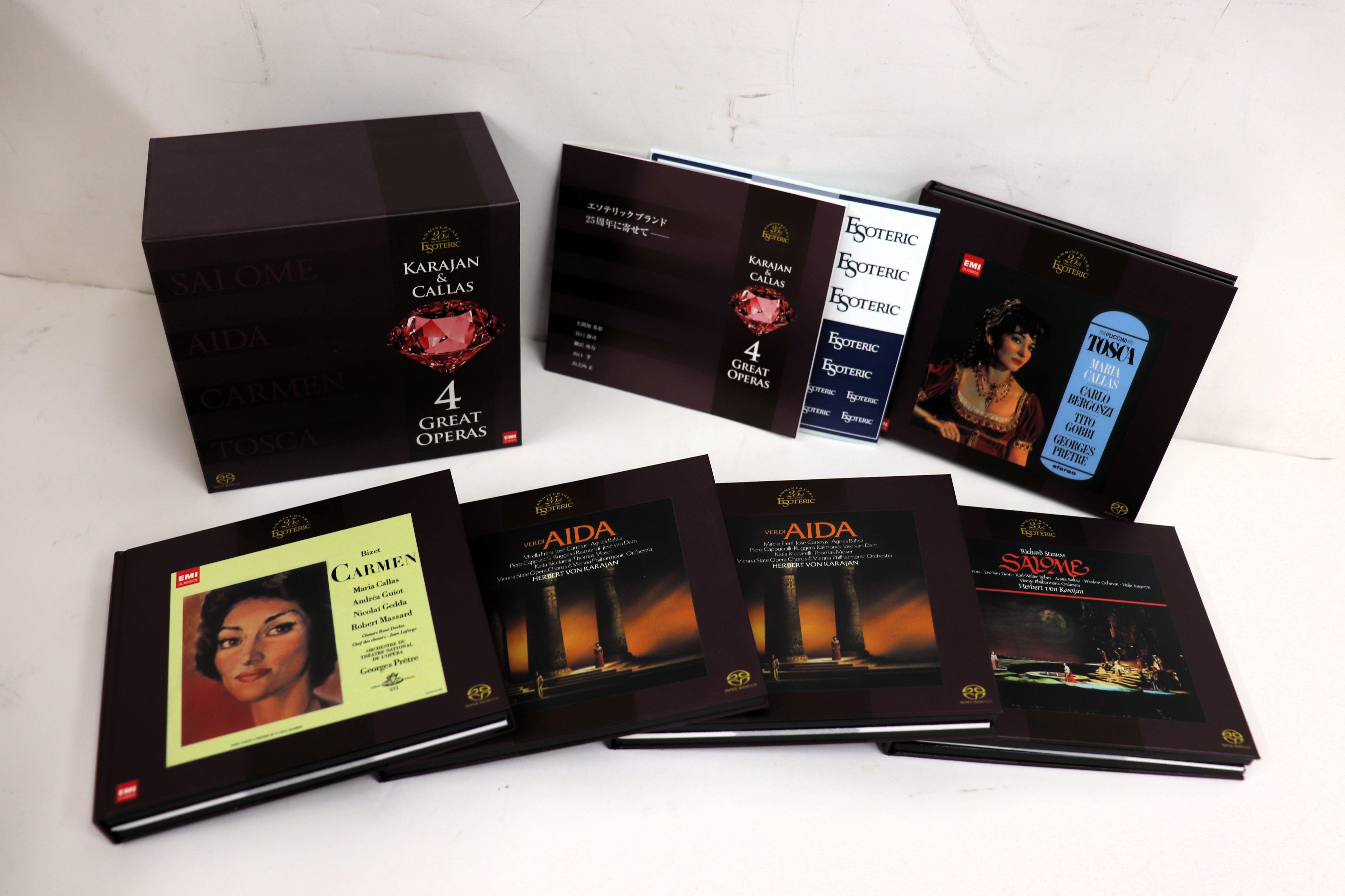 CD HERBERT VON KARAJAN, MARIA CALLAS - 4 Great Operas ESSE9007280 Esoteric Compan 2012 Japan Classical Used
CD HERBERT VON KARAJAN, MARIA CALLAS - 4 Great Operas ESSE9007280 Esoteric Compan 2012 Japan Classical Used
