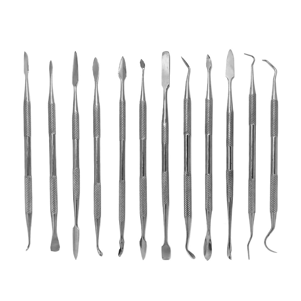 Set of 12 Metal Tools for Beginners of Lost Wax Casting Double-Headed Spatulas,
Set of 12 Metal Tools for Beginners of Lost Wax Casting Double-Headed Spatulas,