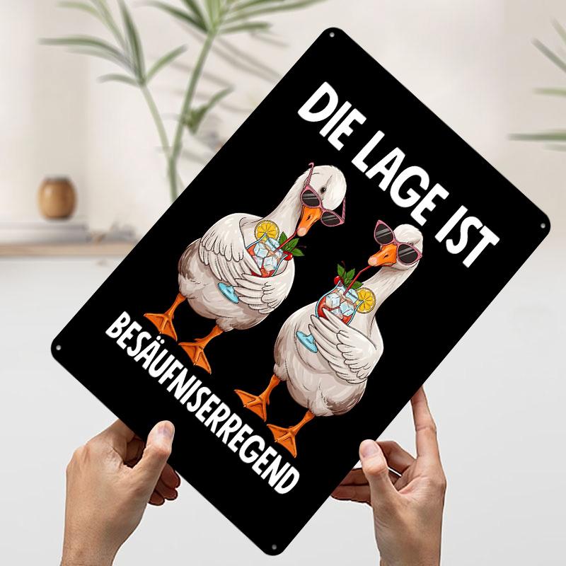 Funny Geese With Cocktails and Sunglasses Tin Plaque Poster Customized Wall Art Retro Vintage Metal Signs for Man Cave Wand Deko 7.9x11.8In(20x30cm)
Funny Geese With Cocktails and Sunglasses Tin Plaque Poster Customized Wall Art Retro Vintage Metal Signs for Man Cave Wand Deko 7.9x11.8In(20x30cm)