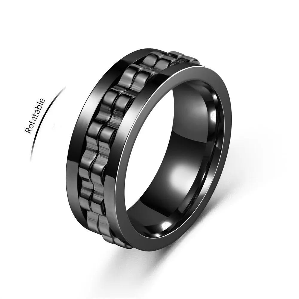 Anti Stress Rotating Fidget Ring Stainless Steel Gear Chain Spinning Anxiety Relief Punk Finger Jewelry for Men Daily Relax Gift 13 чорний
Anti Stress Rotating Fidget Ring Stainless Steel Gear Chain Spinning Anxiety Relief Punk Finger Jewelry for Men Daily Relax Gift 13 чорний