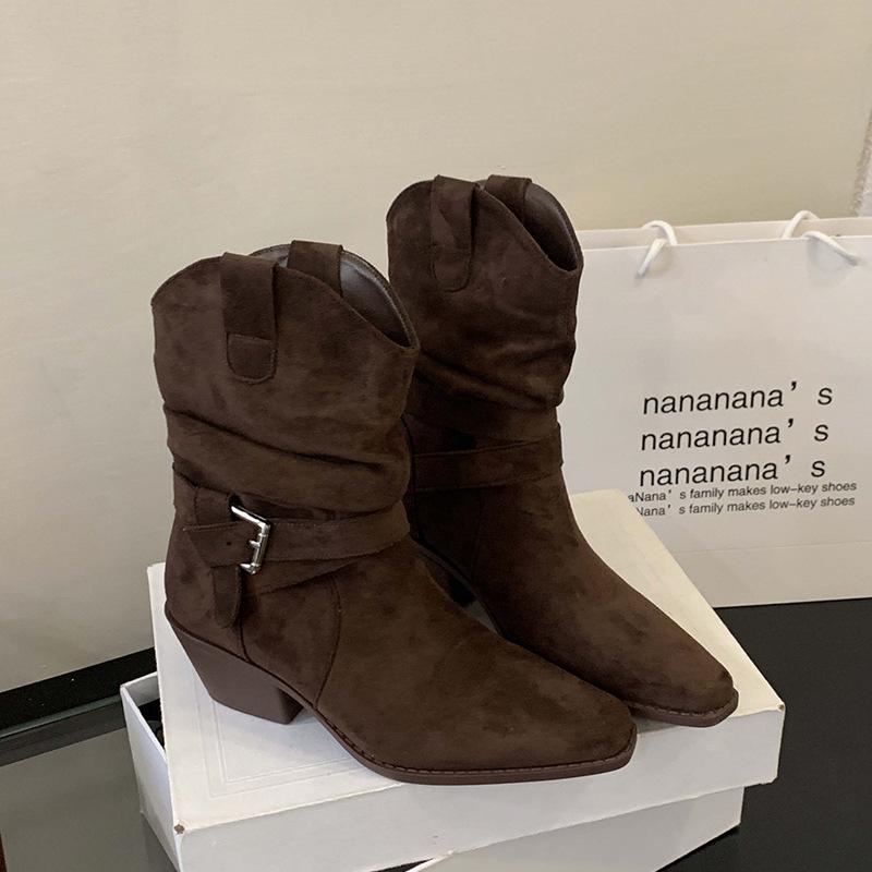 Издание из коровьей кожи~ Короткие сапоги на толстом каблуке Матовые сапоги в западном стиле Осень и зима Высокий каблук Сапоги-чулки Ретро Универсальные Складные сапоги-рыцари 40 темно-коричневого
Издание из коровьей кожи~ Короткие сапоги на толстом каблуке Матовые сапоги в западном стиле Осень и зима Высокий каблук Сапоги-чулки Ретро Универсальные Складные сапоги-рыцари 40 темно-коричневого