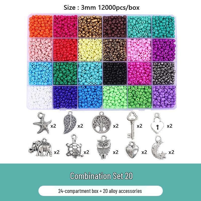 Набор для изготовления ожерелья и браслета из стекляруса 24 цветов с застежкой-лобстером
Набор для изготовления ожерелья и браслета из стекляруса 24 цветов с застежкой-лобстером