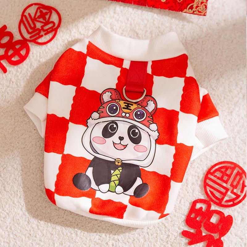Cute New Year s Pet Clothing Small Dog Teddy Bigbear Chinese New Year Festive Traction Sweater Cat Dog Clothing L (recommended weight 8-5.5 kg)
Cute New Year s Pet Clothing Small Dog Teddy Bigbear Chinese New Year Festive Traction Sweater Cat Dog Clothing L (recommended weight 8-5.5 kg)
