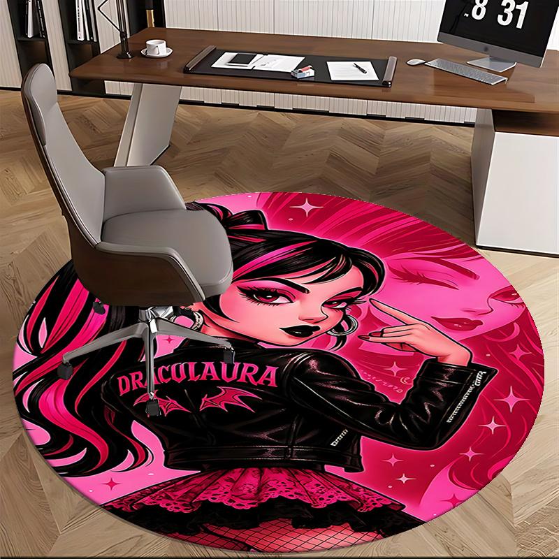 Draculaura Chair Mat Round Carpet - Gothic Home Decor , Sofa Rug , Office Mat , Gift for Her , Suitable for Bedroom , Living Room , and Vari 80cm by 80cm
Draculaura Chair Mat Round Carpet - Gothic Home Decor , Sofa Rug , Office Mat , Gift for Her , Suitable for Bedroom , Living Room , and Vari 80cm by 80cm