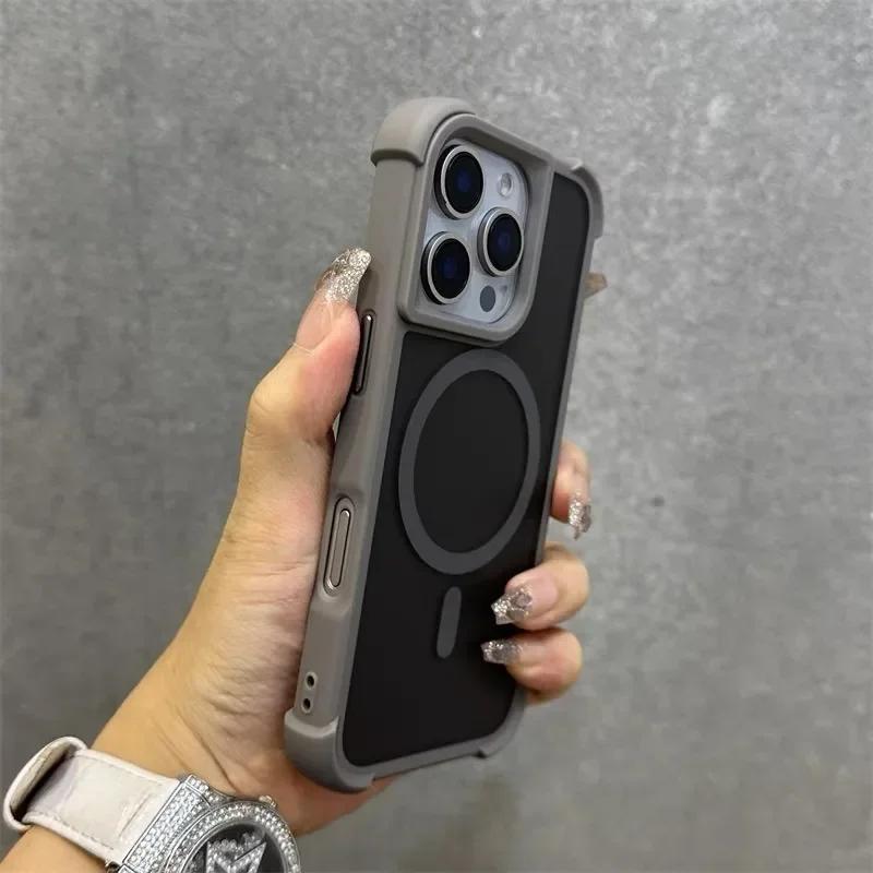 Магнитный роскошный матовый противоударный защитный чехол для iPhone 15 14 13 12 16 Pro Max с беспроводной зарядкой для чехла Magsafe For iphone 12Promax
Магнитный роскошный матовый противоударный защитный чехол для iPhone 15 14 13 12 16 Pro Max с беспроводной зарядкой для чехла Magsafe For iphone 12Promax