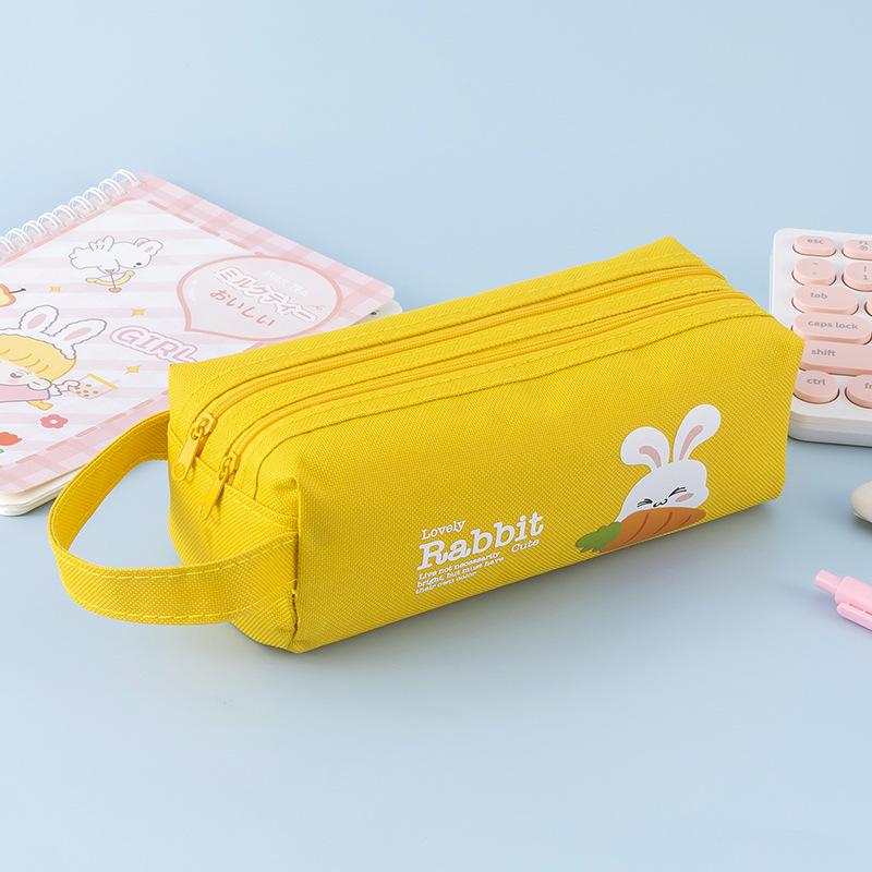 Large Capacity Double Zipper Canvas Pencil Case for Elementary & Junior High Students - Suitable for Boys & Girls.
Large Capacity Double Zipper Canvas Pencil Case for Elementary & Junior High Students - Suitable for Boys & Girls.