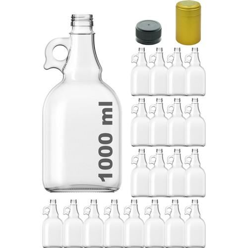 Afracam Gallon Прозрачная пустая стеклянная бутылка 1000 мл с запирающейся крышкой и колпаком 20 шт.
Afracam Gallon Прозрачная пустая стеклянная бутылка 1000 мл с запирающейся крышкой и колпаком 20 шт.