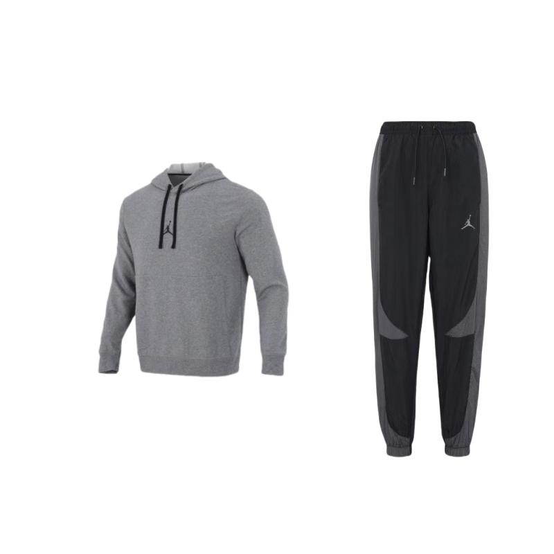 Jordan Logo Knitted Hooded Pullover Sweatshirt With Drawstring Cuffed Knitted Pants Casual Sports Set Men sweatshirt, pants DX9374-011+DA9861-091 M
Jordan Logo Knitted Hooded Pullover Sweatshirt With Drawstring Cuffed Knitted Pants Casual Sports Set Men sweatshirt, pants DX9374-011+DA9861-091 M
