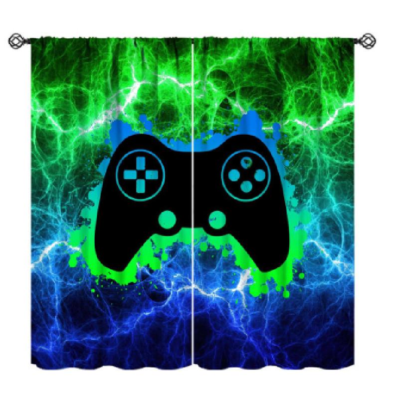 Blue 42x45inch Green Game Console Pattern Curtains For Bedrooms Children
Blue 42x45inch Green Game Console Pattern Curtains For Bedrooms Children