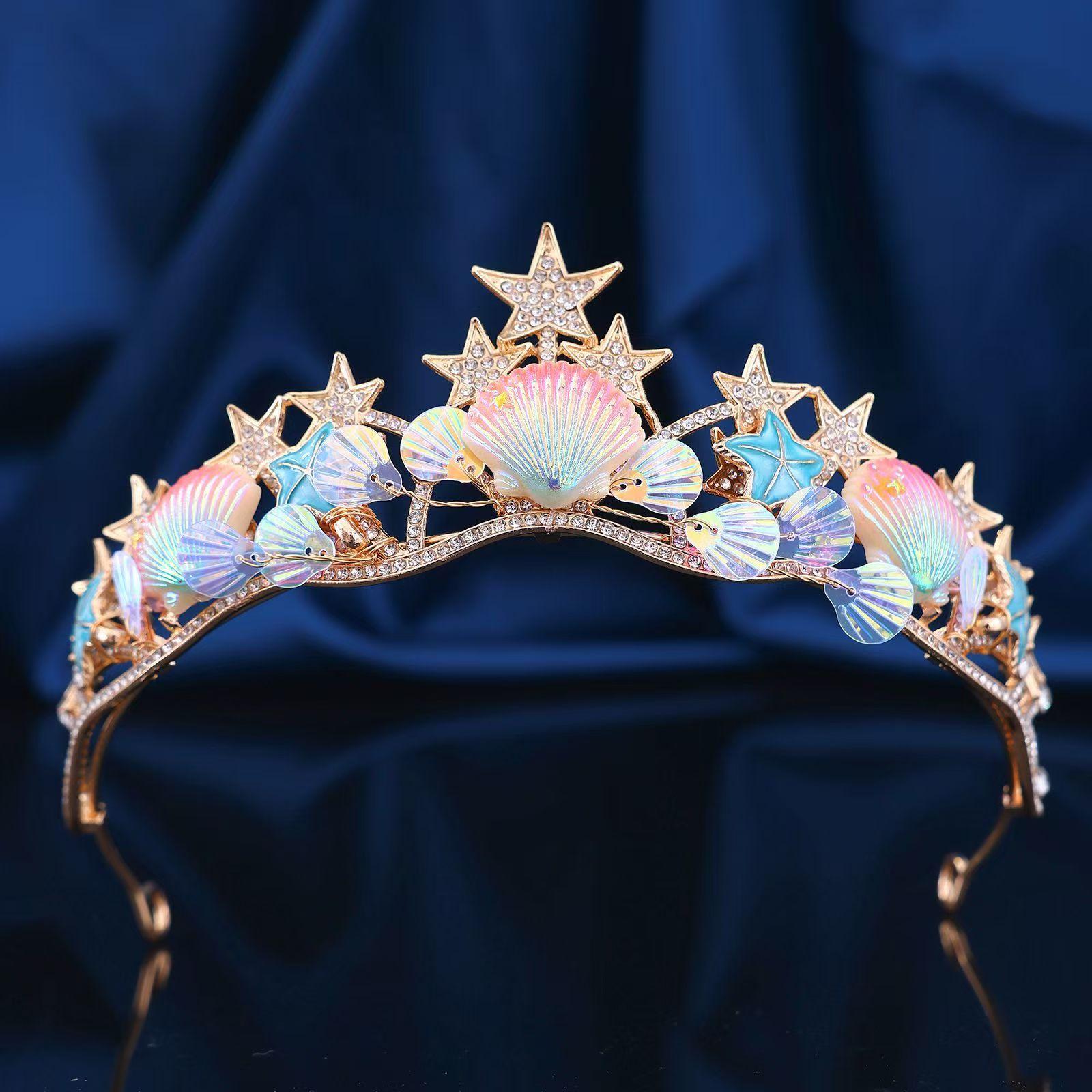 Mermaid Crown Halloween Costume Ocean Style with Seashell & Starfish Hair Accessories Tiara for Women Girls Birthday Party
Mermaid Crown Halloween Costume Ocean Style with Seashell & Starfish Hair Accessories Tiara for Women Girls Birthday Party