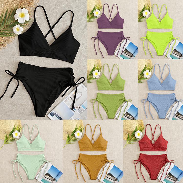 2025 High-End European & American Lace-Up Bikini Swimsuit - Sexy Split Design for Women Extra Large
2025 High-End European & American Lace-Up Bikini Swimsuit - Sexy Split Design for Women Extra Large