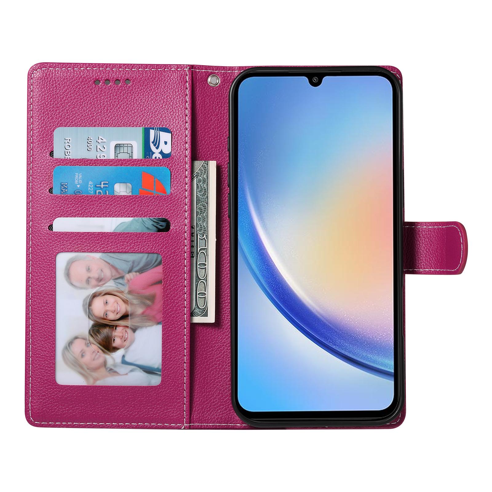 DF-012 For Samsung Galaxy A34 5G Case Litchi Texture Leather Magnetic Clasp Wallet Stand Phone Cover Purple
DF-012 For Samsung Galaxy A34 5G Case Litchi Texture Leather Magnetic Clasp Wallet Stand Phone Cover Purple