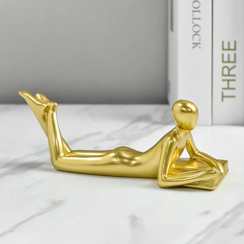 Creative Characters Reading Statue Modern Home Living Room Abstract Resin Figurines Miniatures Crafts Office Decor Figurines
Creative Characters Reading Statue Modern Home Living Room Abstract Resin Figurines Miniatures Crafts Office Decor Figurines