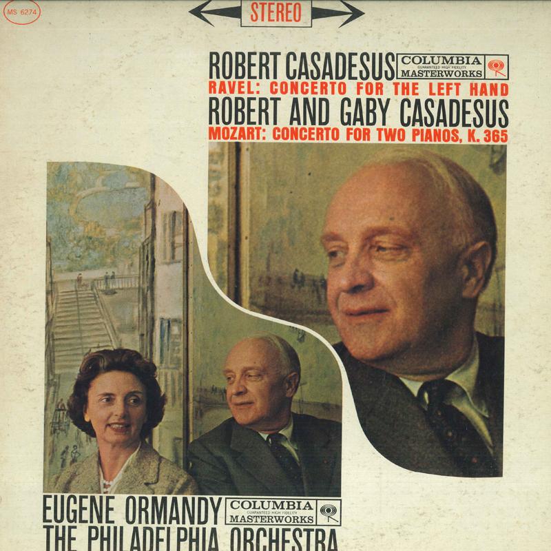 LP Record RAVEL MOZART ROBERT CASADESUS GA Concerto For The Left Hand Concer MS6274 COLUMBIA MASTE 1960 US Classical Used
LP Record RAVEL MOZART ROBERT CASADESUS GA Concerto For The Left Hand Concer MS6274 COLUMBIA MASTE 1960 US Classical Used