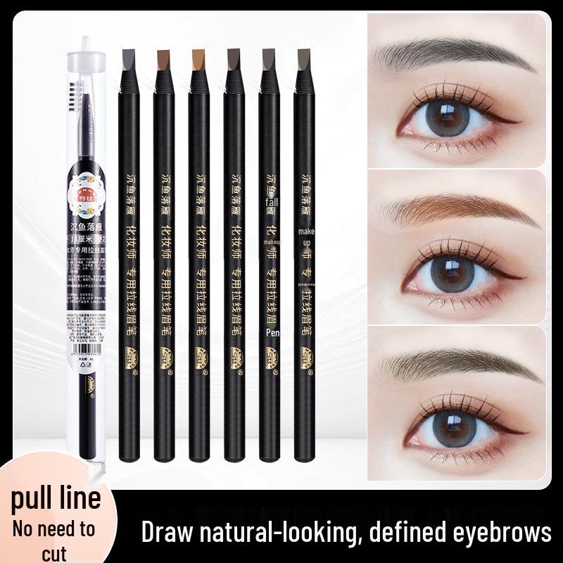 Hengsi Chenyu Waterproof Flat Tip Eyebrow Pencil - Long-Lasting, Beginner-Friendly, Pull-String Design.
Hengsi Chenyu Waterproof Flat Tip Eyebrow Pencil - Long-Lasting, Beginner-Friendly, Pull-String Design.