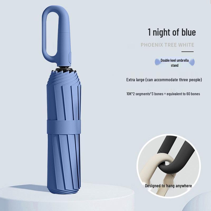 Automatic Buckle Rain Umbrella, Portable, Enlarged, Reinforced, Black Glue UV & Sun Protection, Folding for Sun and Rain
Automatic Buckle Rain Umbrella, Portable, Enlarged, Reinforced, Black Glue UV & Sun Protection, Folding for Sun and Rain