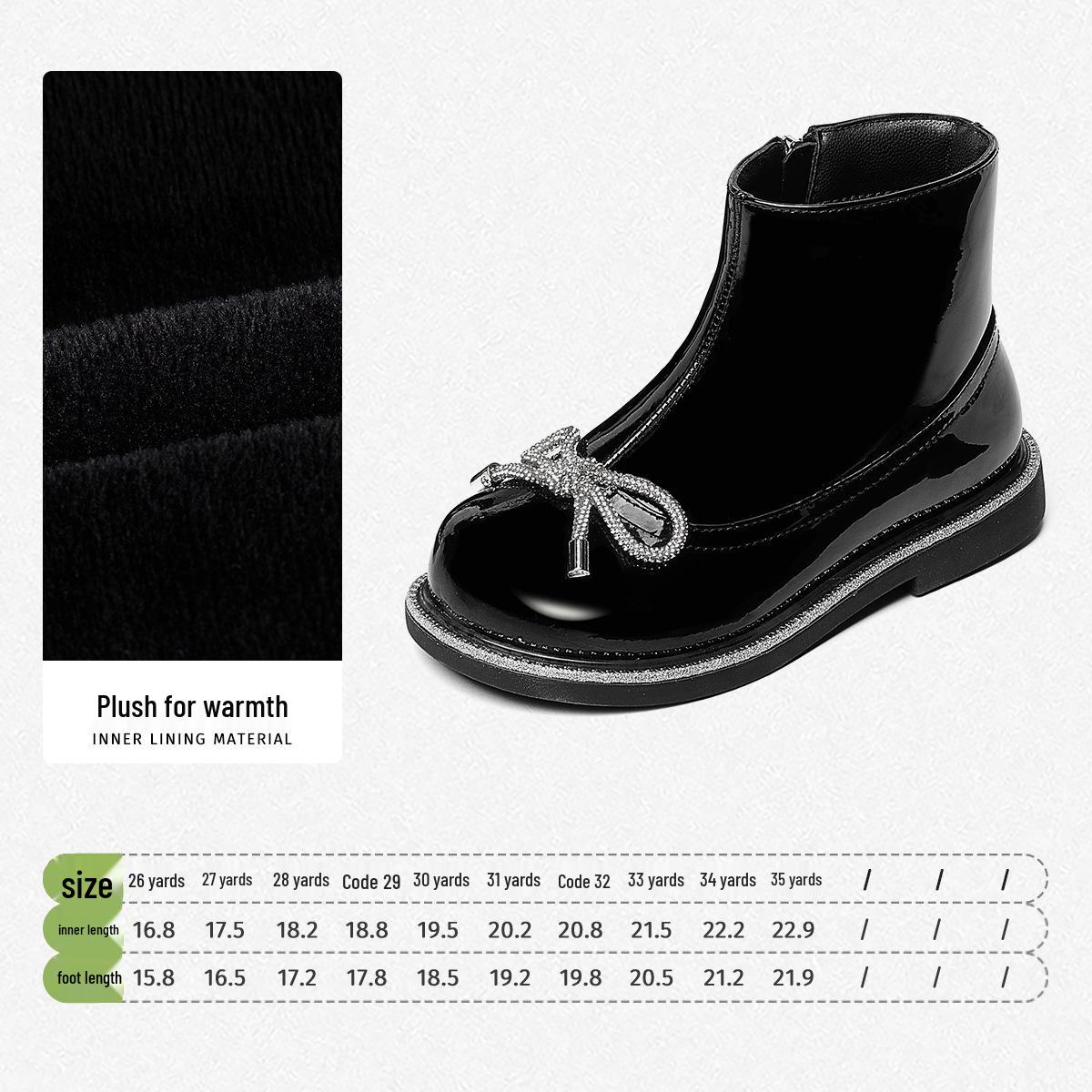 Snuffy Girls Princess Velvet-Lined Leather Winter Boots, Black, Non-slip 34 ірис кольору/чорний
Snuffy Girls Princess Velvet-Lined Leather Winter Boots, Black, Non-slip 34 ірис кольору/чорний