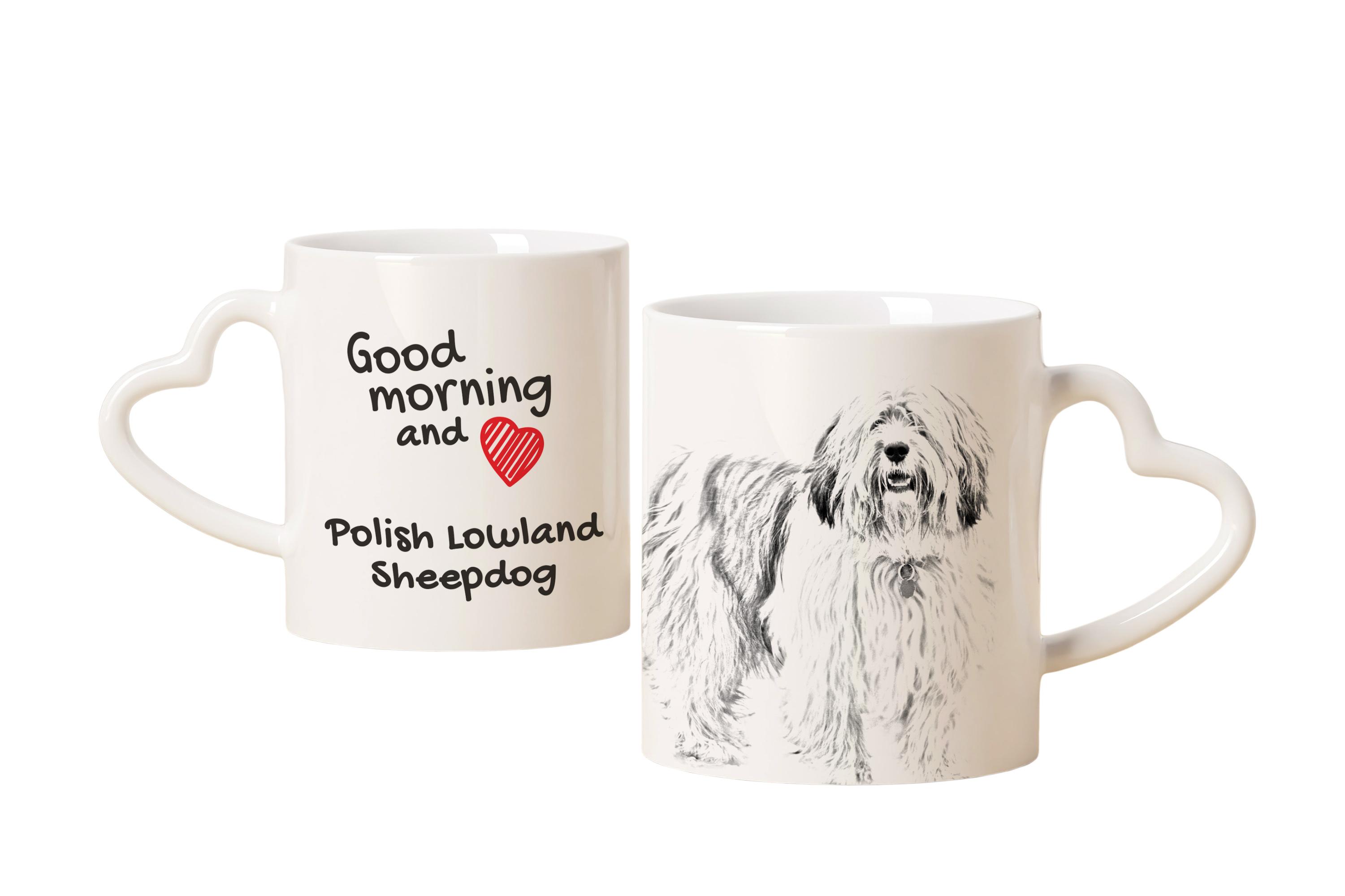 Polish Lowland Sheepdog, PON, Valee Sheepdog - cup with a dog, adorable cup with a heart-shaped handle, universal gift from the Art-Dog brand білий
Polish Lowland Sheepdog, PON, Valee Sheepdog - cup with a dog, adorable cup with a heart-shaped handle, universal gift from the Art-Dog brand білий