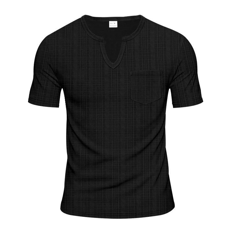 Men s clothing American summer men s imitation hemp bamboo joint loose breathable casual V-neck quick-drying short-sleeved T-shirt XXXL чорний
Men s clothing American summer men s imitation hemp bamboo joint loose breathable casual V-neck quick-drying short-sleeved T-shirt XXXL чорний