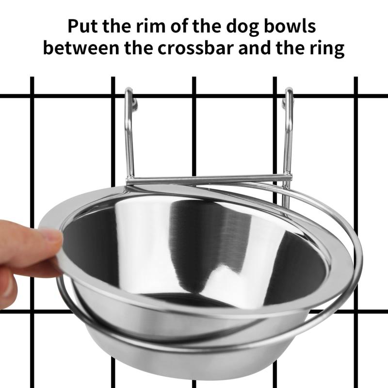 1pc Pet Bowl Durable Stainless Steel Hanging Type Dog Food Bowl Puppy Feeding Single Bowl Can Hang Dog Cage Bowl Pet Tableware
1pc Pet Bowl Durable Stainless Steel Hanging Type Dog Food Bowl Puppy Feeding Single Bowl Can Hang Dog Cage Bowl Pet Tableware