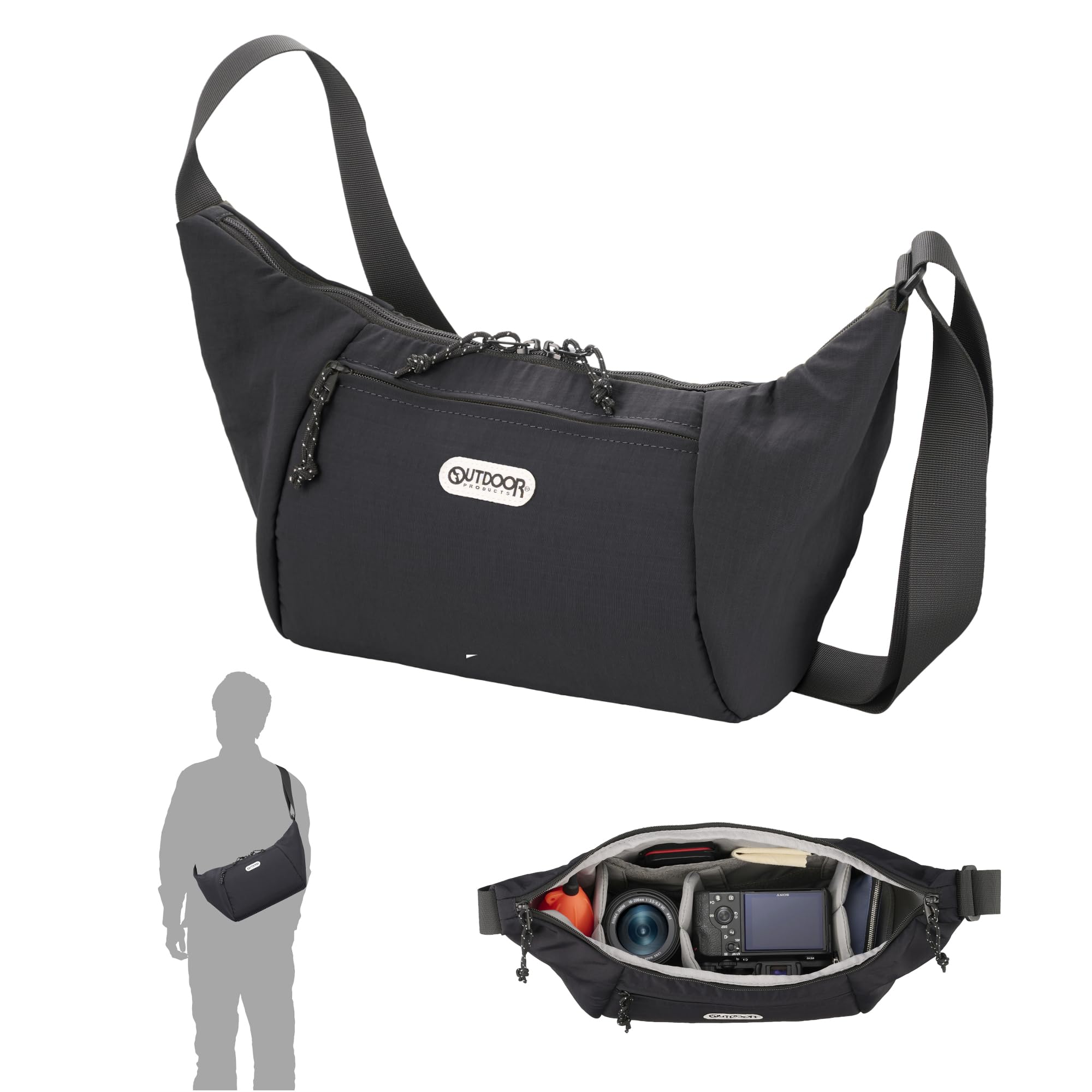 Hakuba OUTDOOR PRODUCTS Camera Shoulder Bag 06 AZ Black round camera bag that is easy to carry YKK zipper fabric AMZODCSB06BK 4977187005318 чорний
Hakuba OUTDOOR PRODUCTS Camera Shoulder Bag 06 AZ Black round camera bag that is easy to carry YKK zipper fabric AMZODCSB06BK 4977187005318 чорний